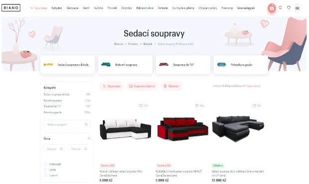 Srovnávač zboží Biano