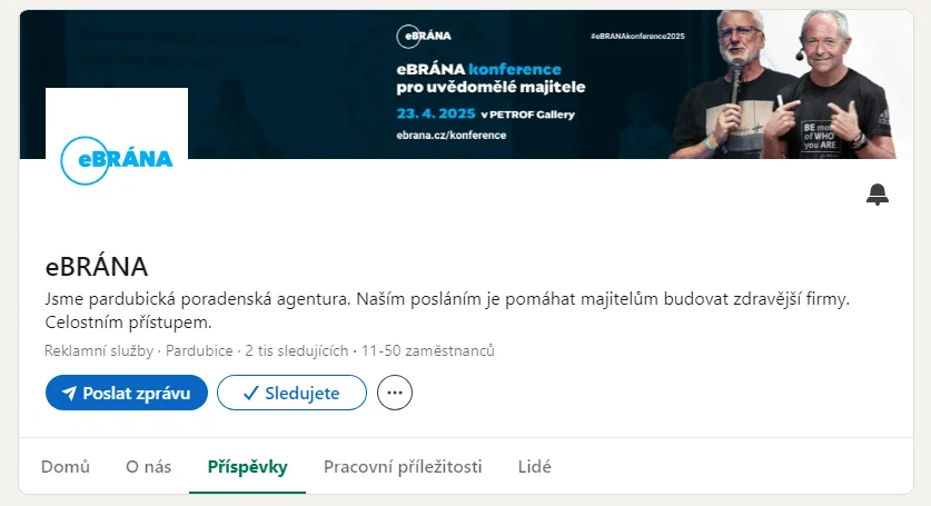 LinkedIn eBrána