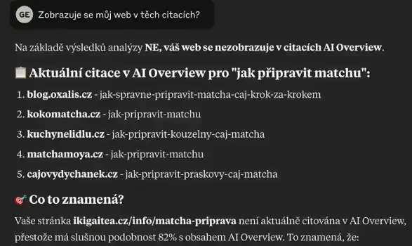 Citace AI Overview