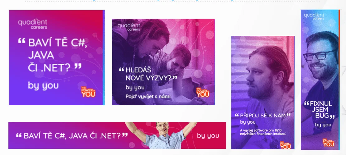 Ukázka kampaní s hláškami programátorů