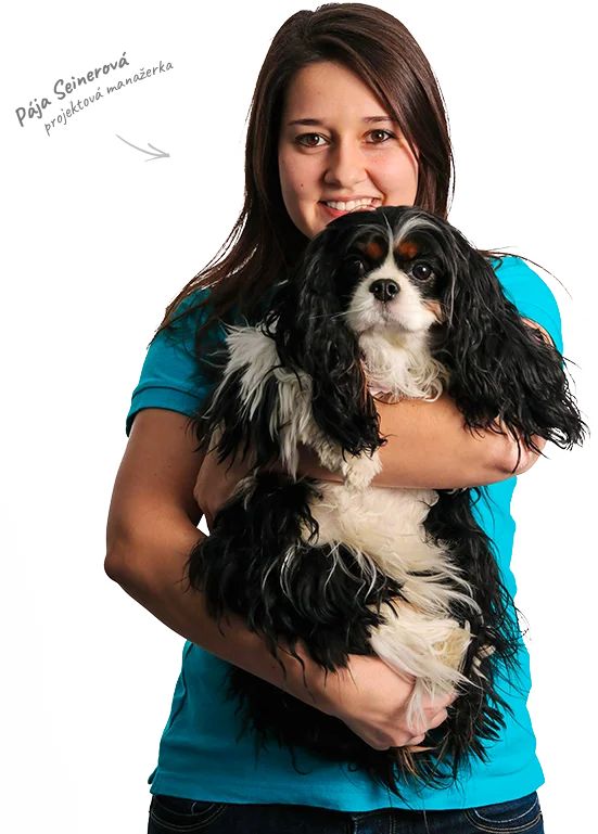 Pavla Seinerová se svým pejskem